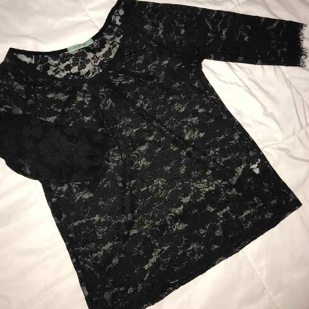 Black lace top size small from marshalls
